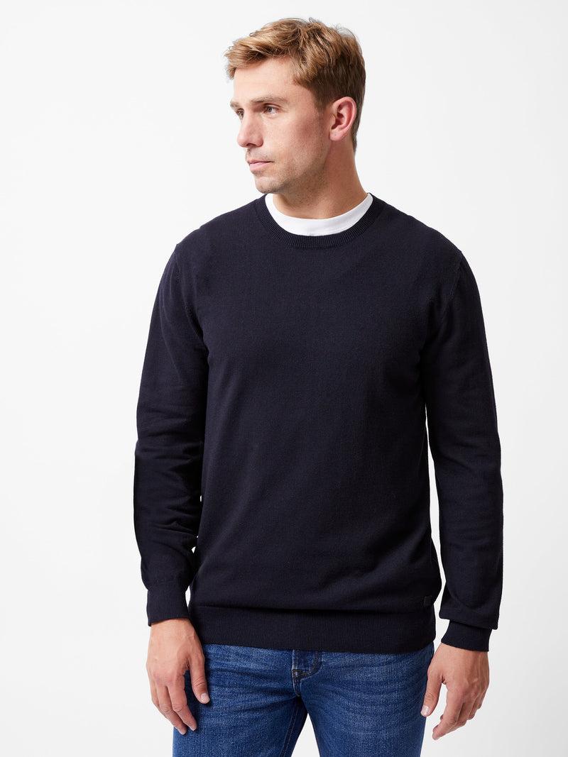 french connection Crew Neck Knit Jumper Navy