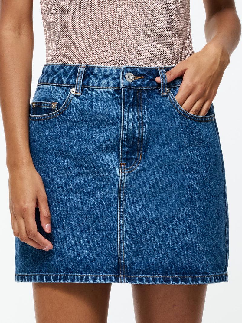 French Connection Dallas Denim Mini Skirt Vintage