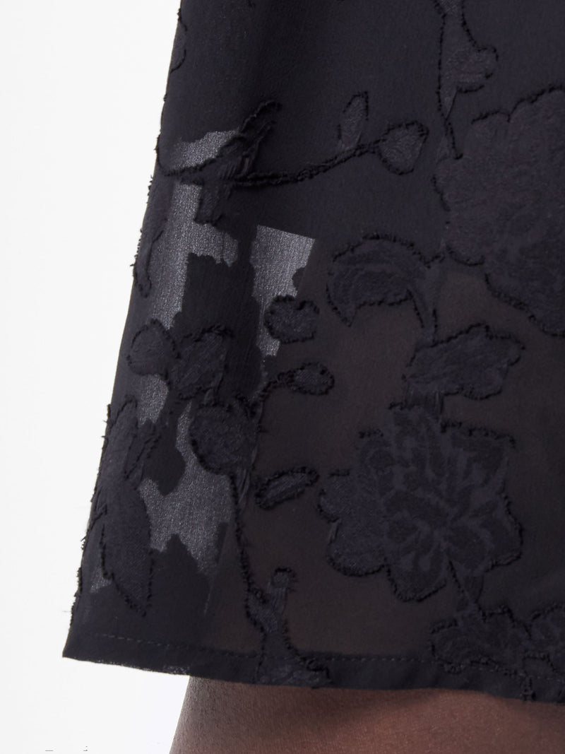 French Connection Devore Boho Mini Dress Black