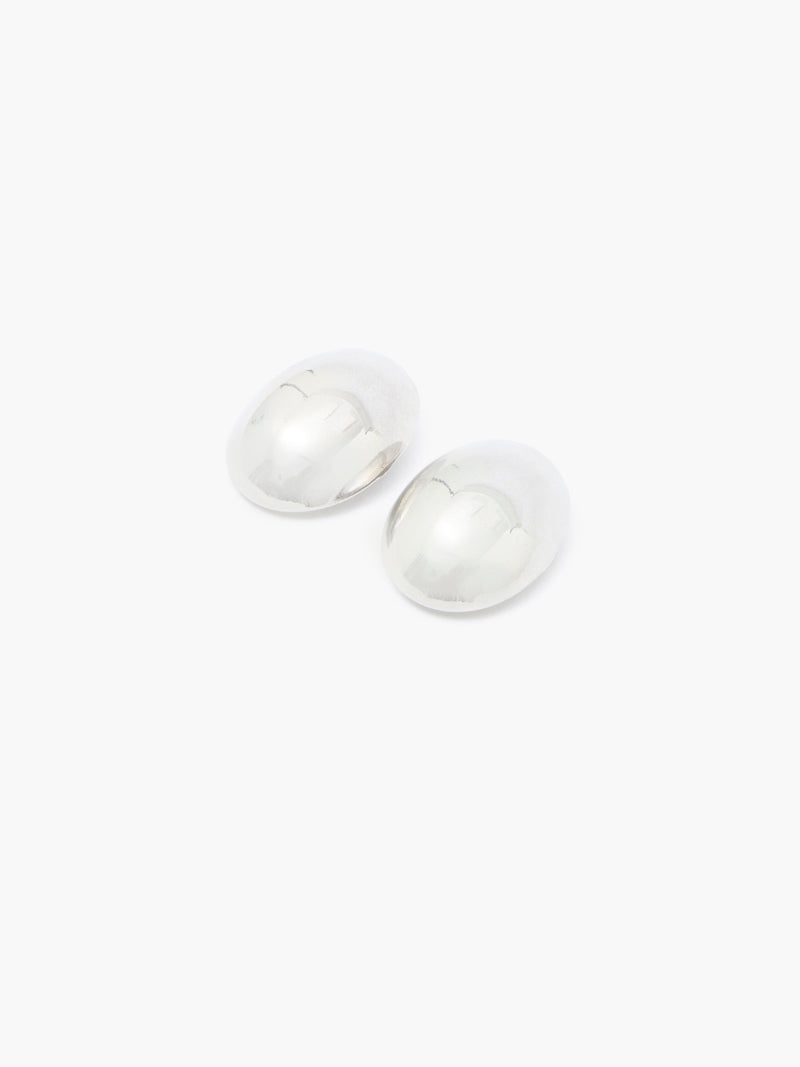 French Connection Dome Stud Earrings Silver