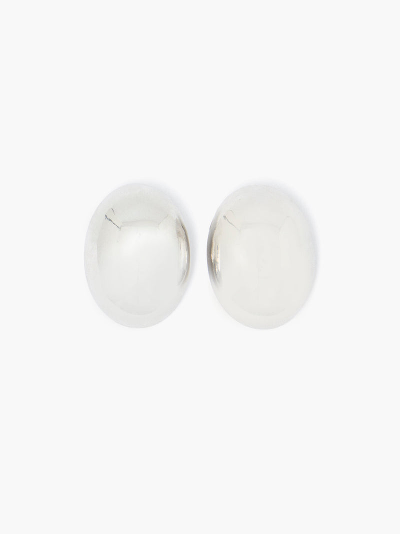 french connection Dome Stud Earrings Silver