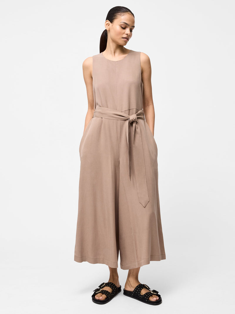 french connection Drape Jumpsuit Mocha Mouse