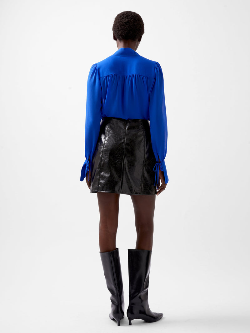 French Connection Emmett PU Mini Skirt Blackout