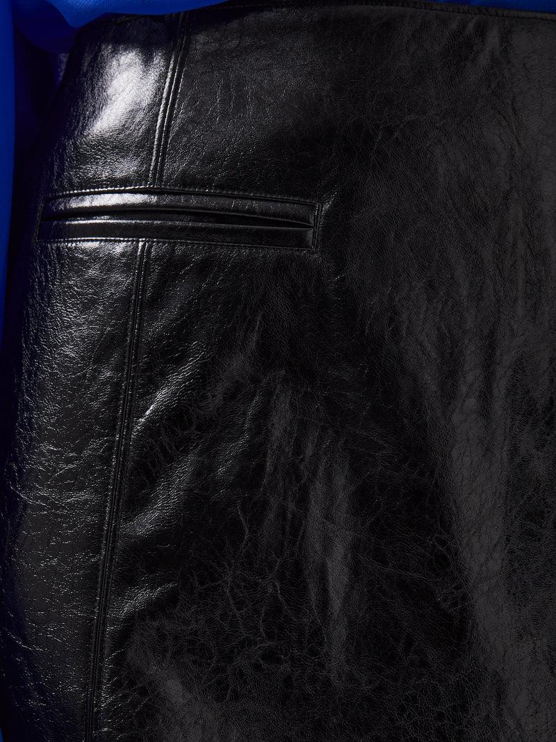 French Connection Emmett PU Mini Skirt Blackout