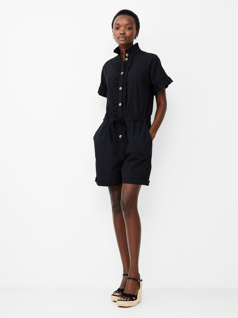 french connection Era Poplin Playsuit Blackout