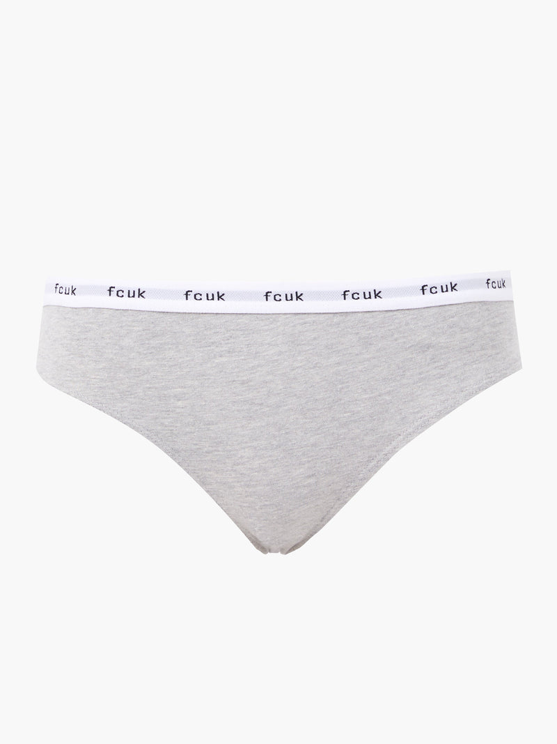French Connection FCUK 3 Pack Briefs Grey/White