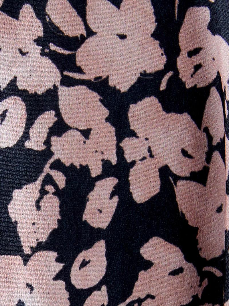 French Connection Fleure Tea Dress Navy/Pink