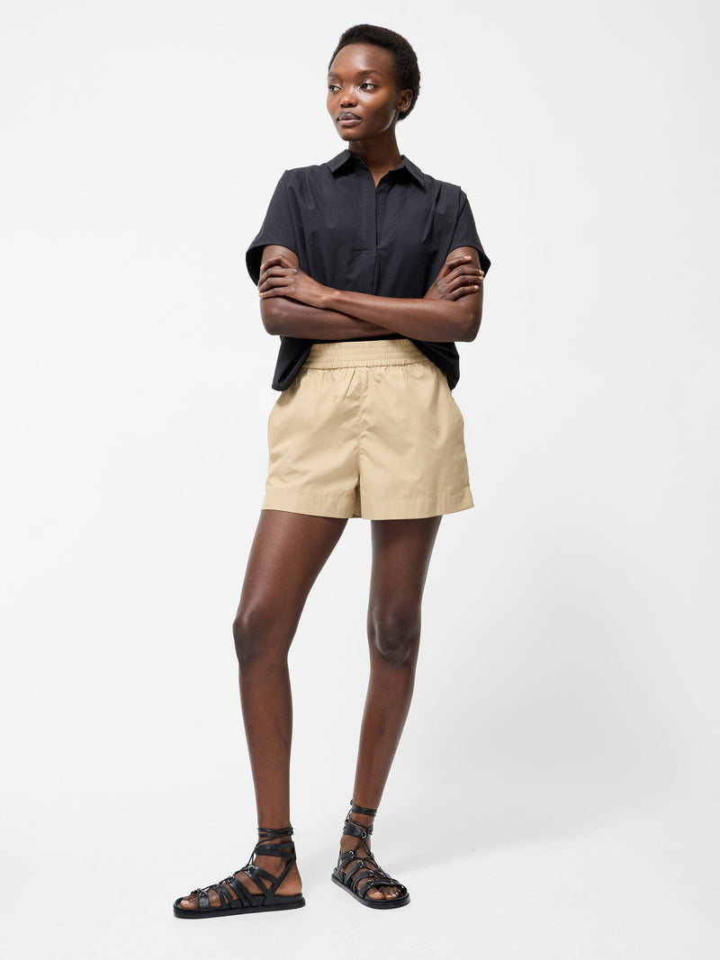 french connection Gathered Waist Shorts Incense