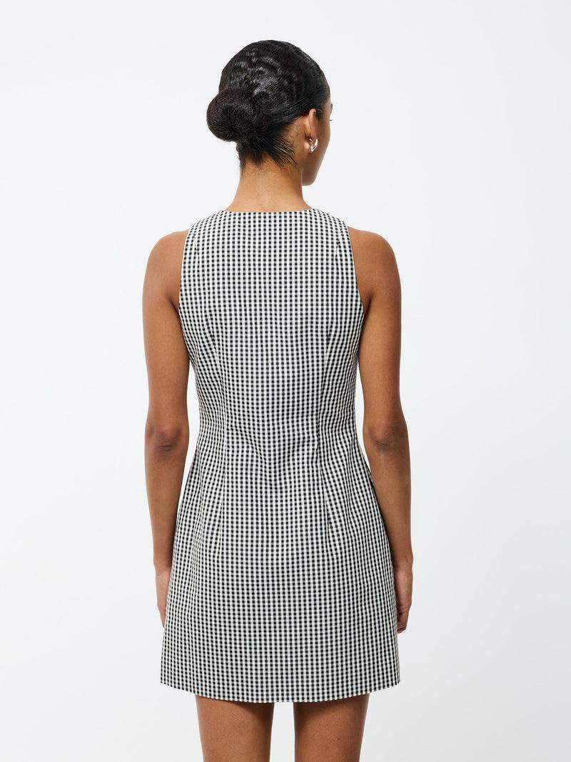 French Connection Gingham Mini Dress Black/Gingham