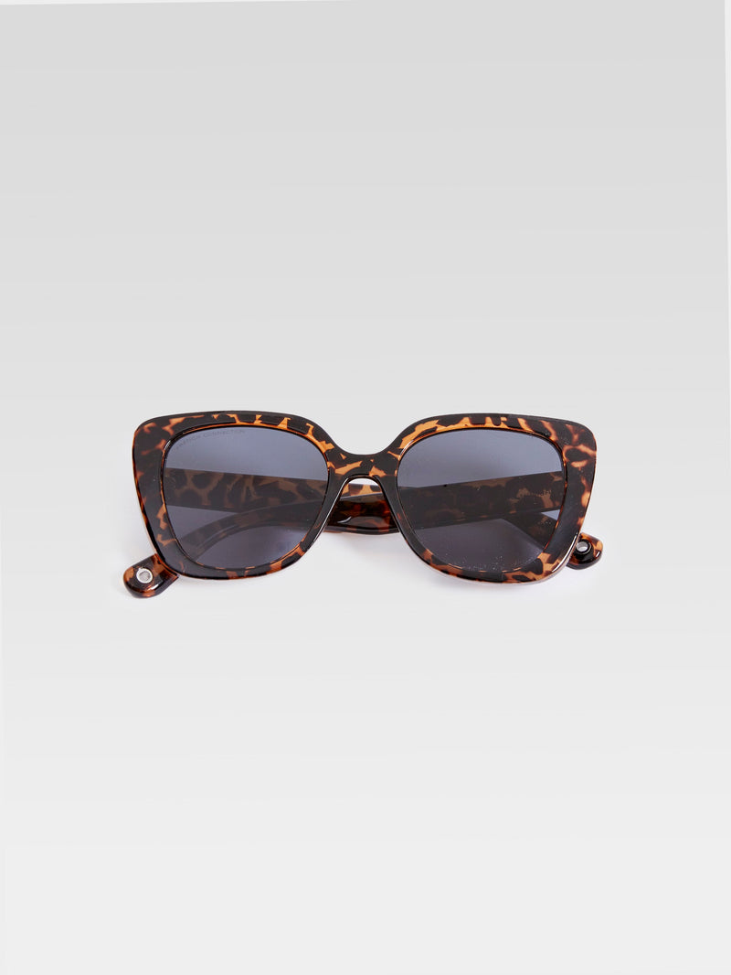 French Connection Glam Cat Eye Sunglasses Giraffe