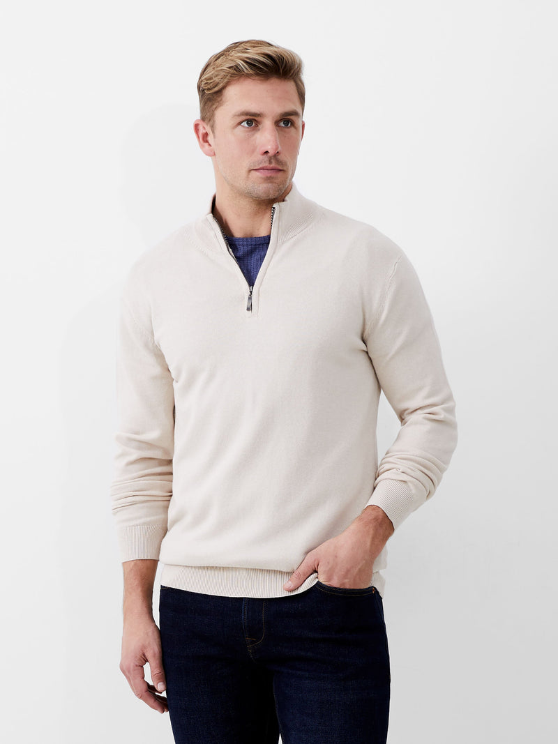 french connection Half Zip Funnel Neck Jumper