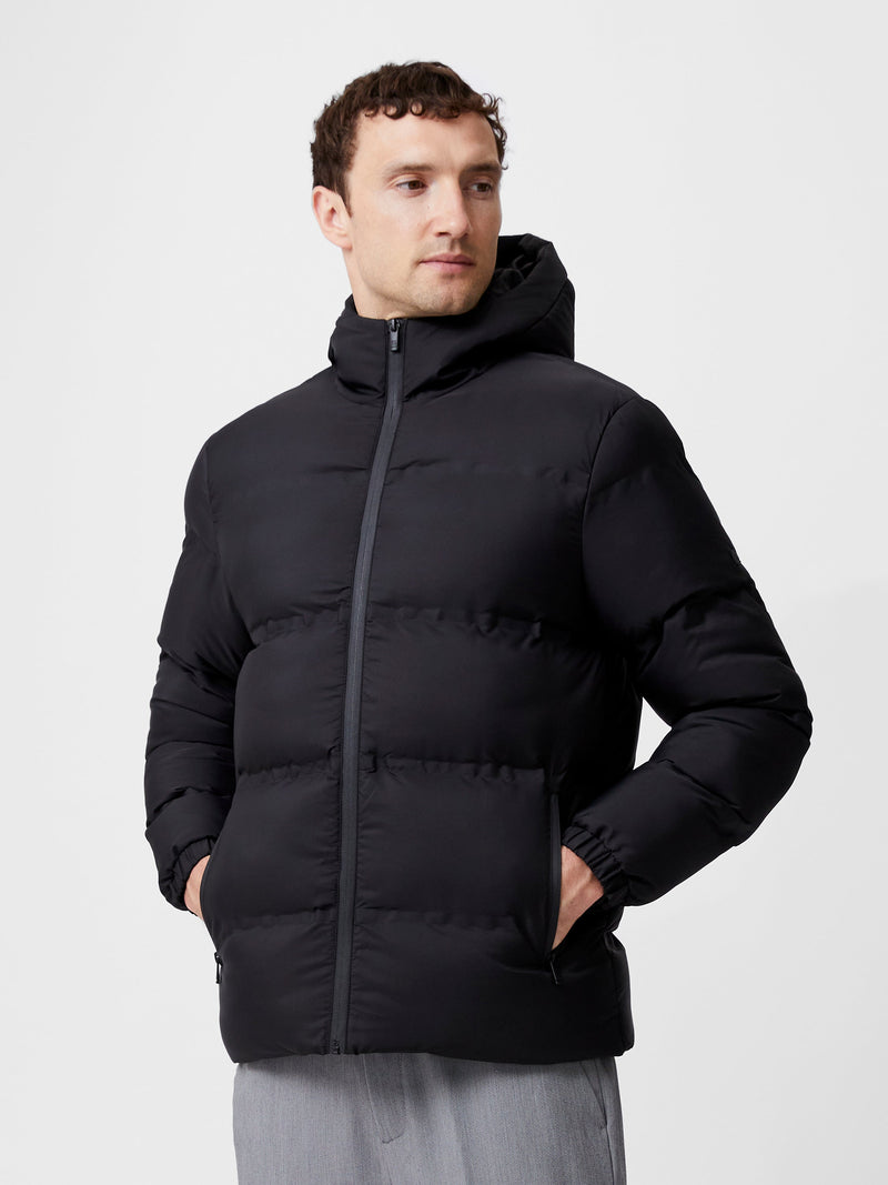 french connection Heat Sealed Puffer Coat Black