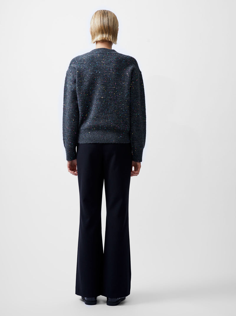 French Connection Janet Sequins Soft Jumper Grey