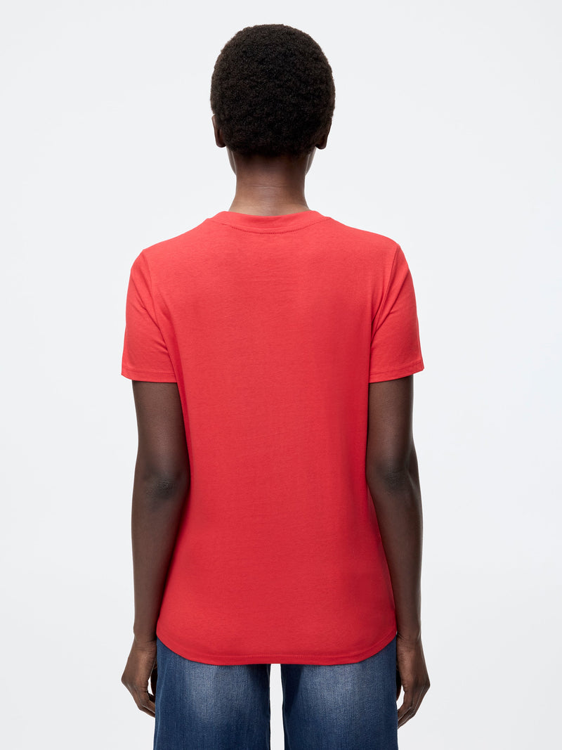 French Connection Je T'Aime Graphic T-Shirt Red