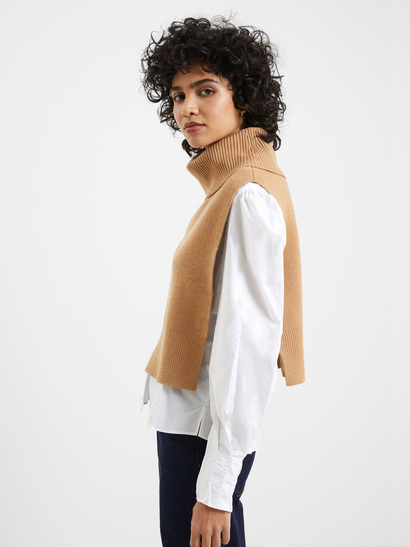 french connection Knitted Cloak Camel