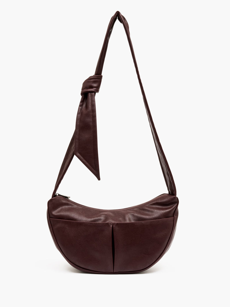 french connection Large Banana Bag Deep Burgundy