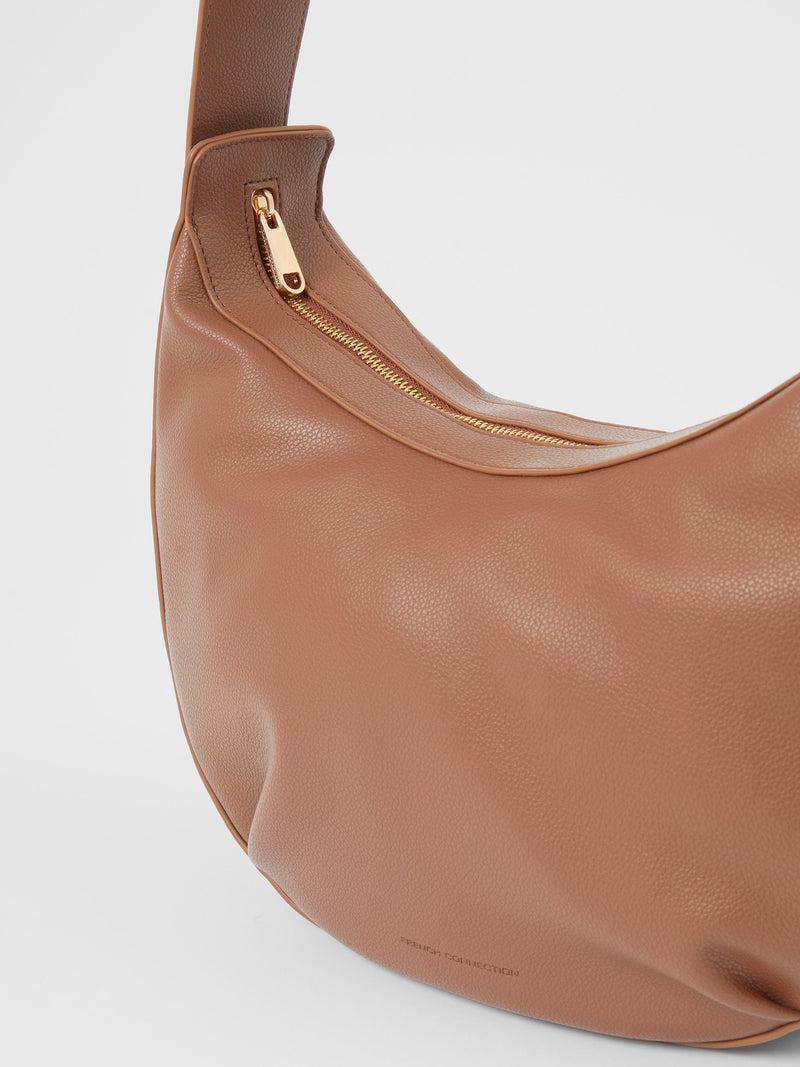 French Connection Large Cross Body Bag Cognac