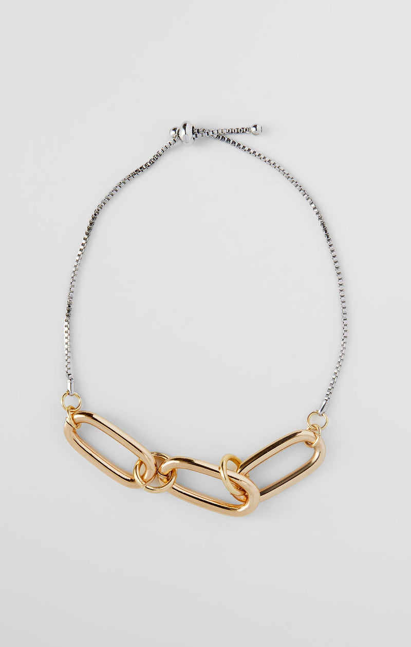 French Connection Large Link Bracelet Silver/Gold