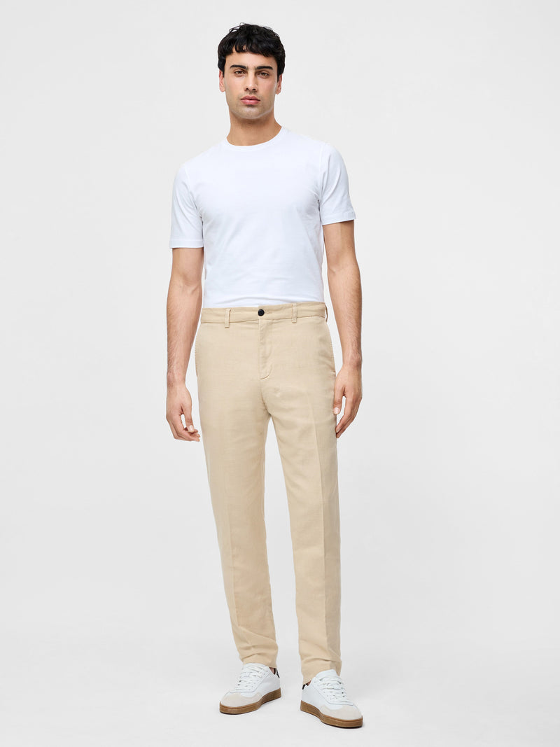 French Connection Linen Suit Trousers Sand
