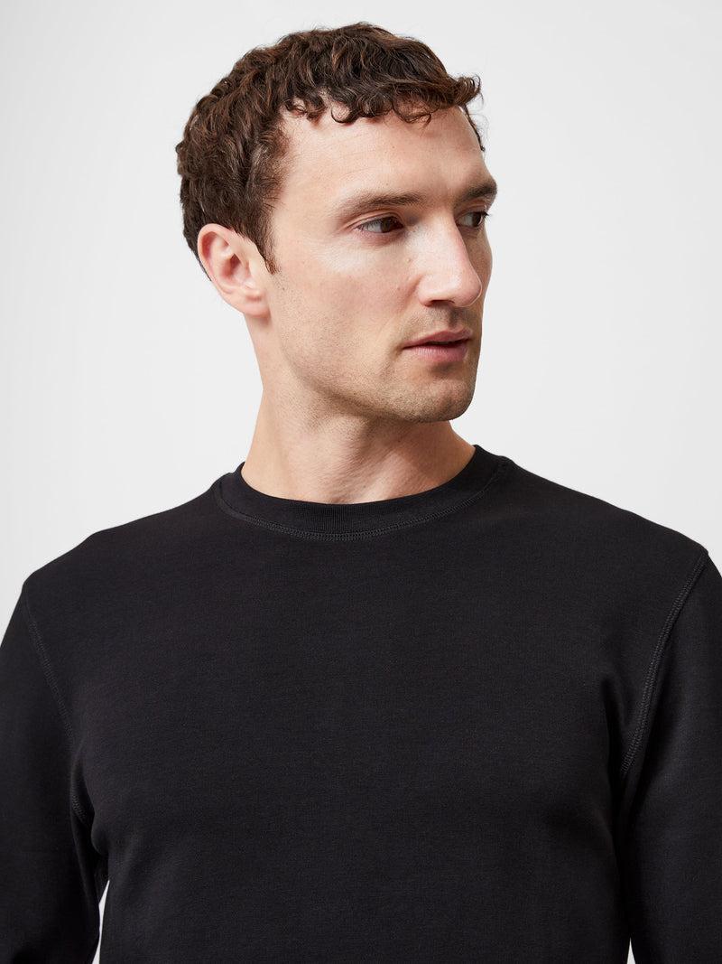 French Connection Long Sleeve Crew Neck Top Black