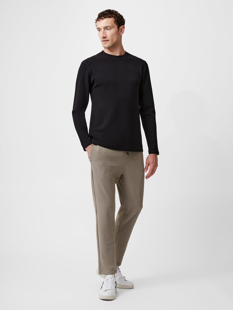 French Connection Long Sleeve Crew Neck Top Black