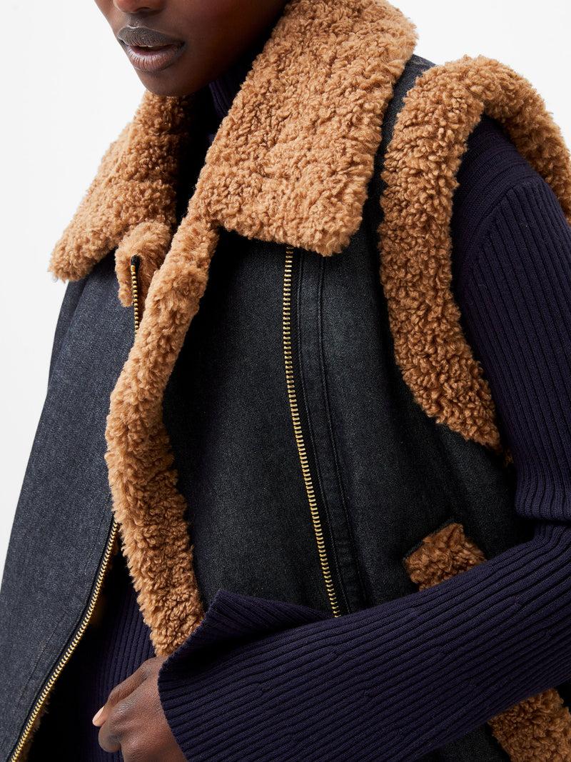 french connection Mery Denim Gilet Indigo