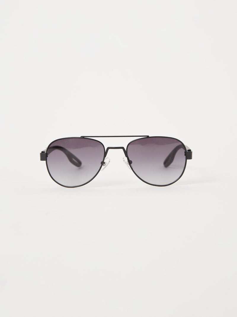 french connection Metal D-Frame Sunglasses Black