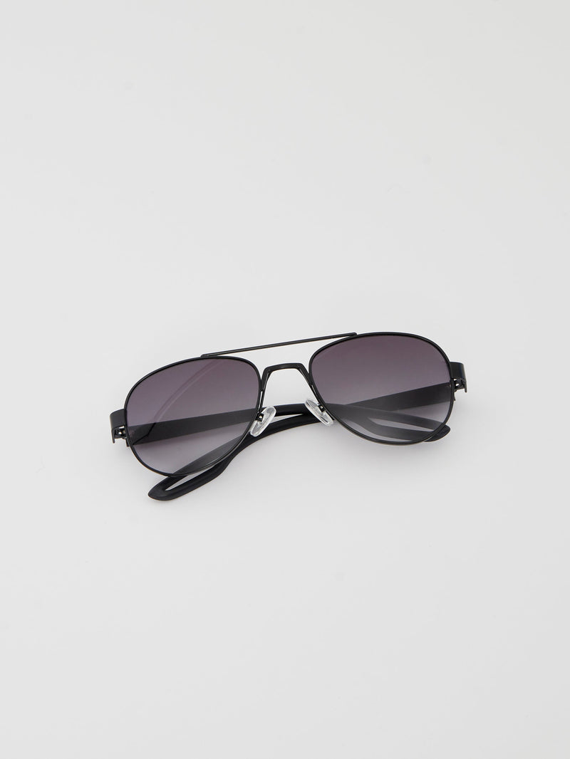 French Connection Metal D-Frame Sunglasses Black