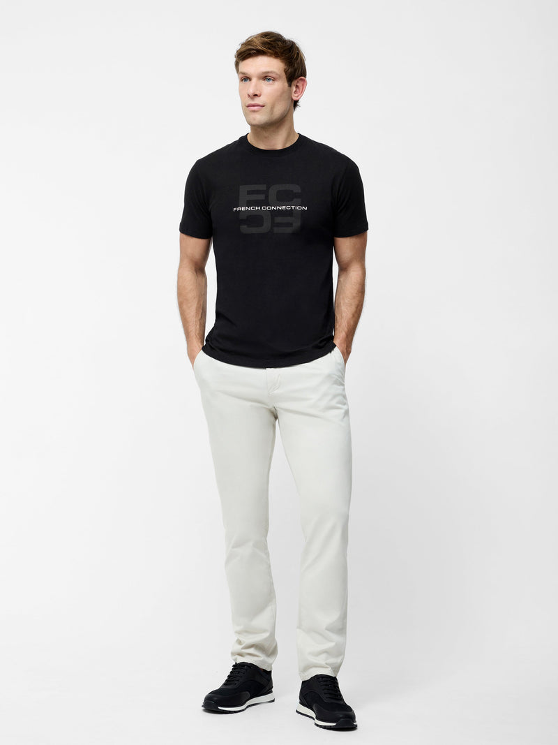 French Connection French Connection Mirror Organic Graphic T-Shirt Black