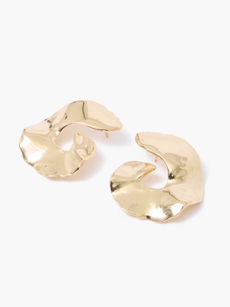 French Connection Molten Large Studs Gold