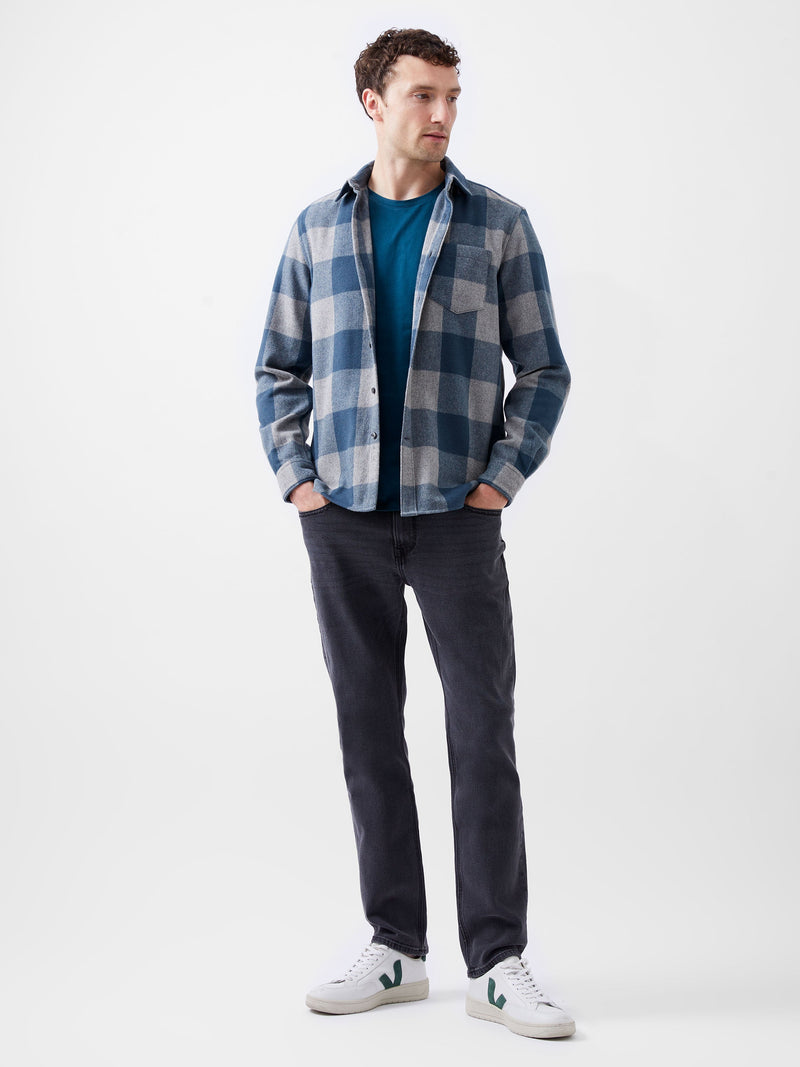 French Connection Neve Check Shirt Blue Check