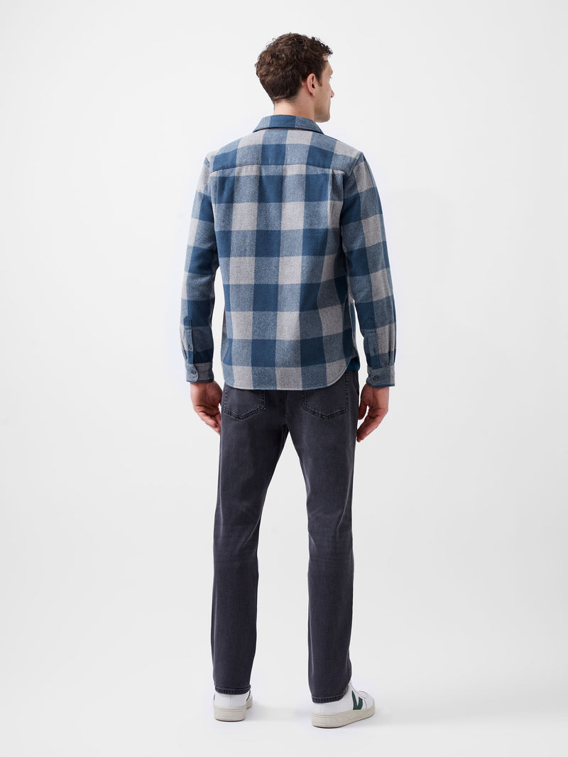 French Connection Neve Check Shirt Blue Check