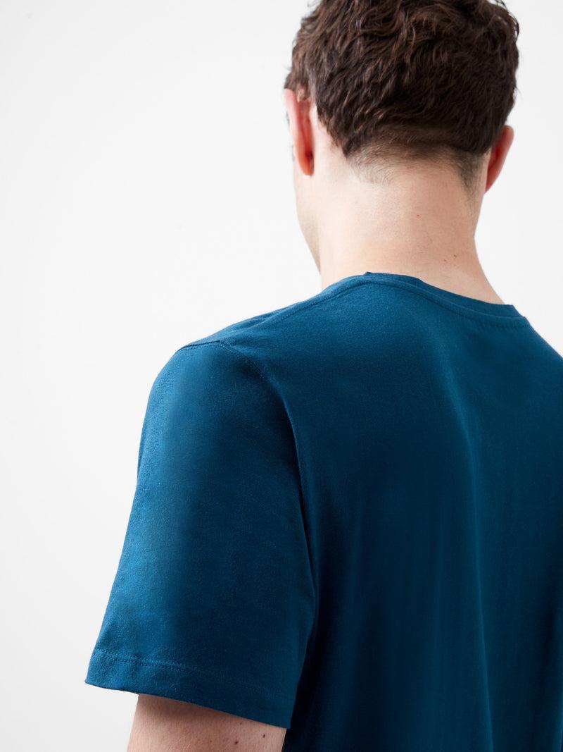 French Connection Organic Cotton T-Shirt Teal Blue