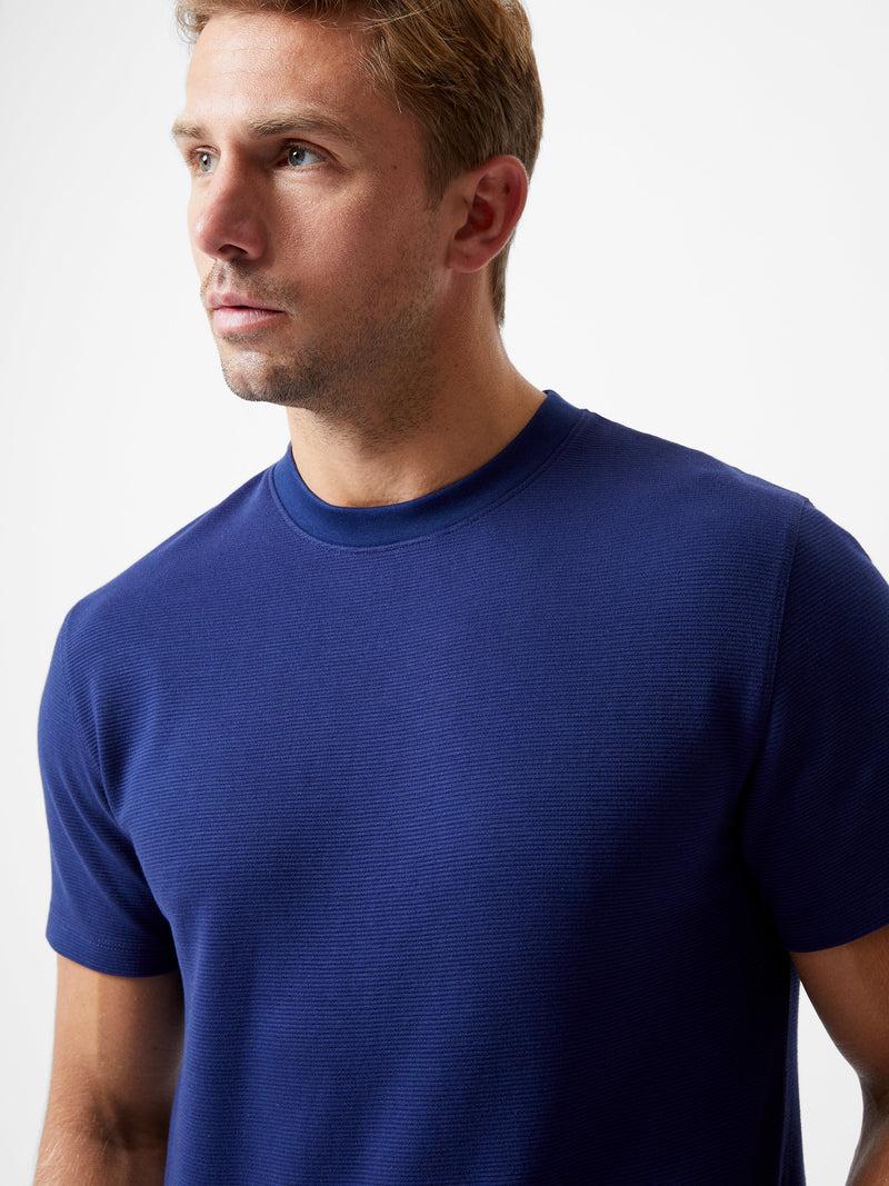 french connection Ottoman Crew Neck T-Shirt Marine