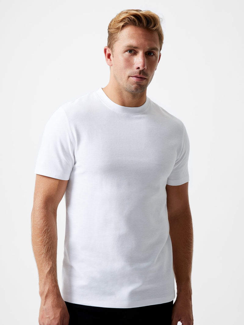 french connection Ottoman Crew Neck T-Shirt White