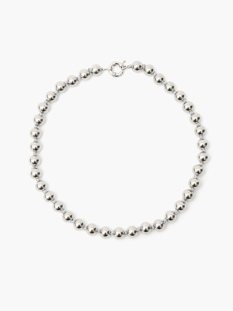 french connection Oversized Ball Chain Rhodium