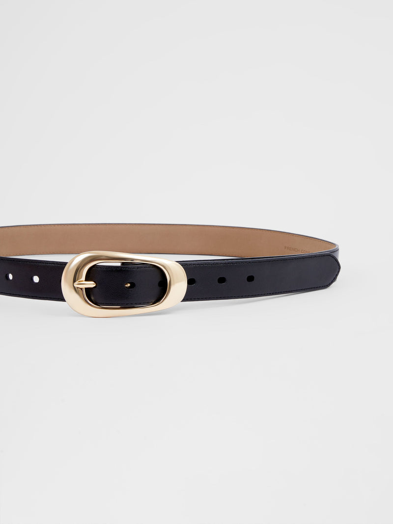 French Connection Oyster Buckle Belt Black