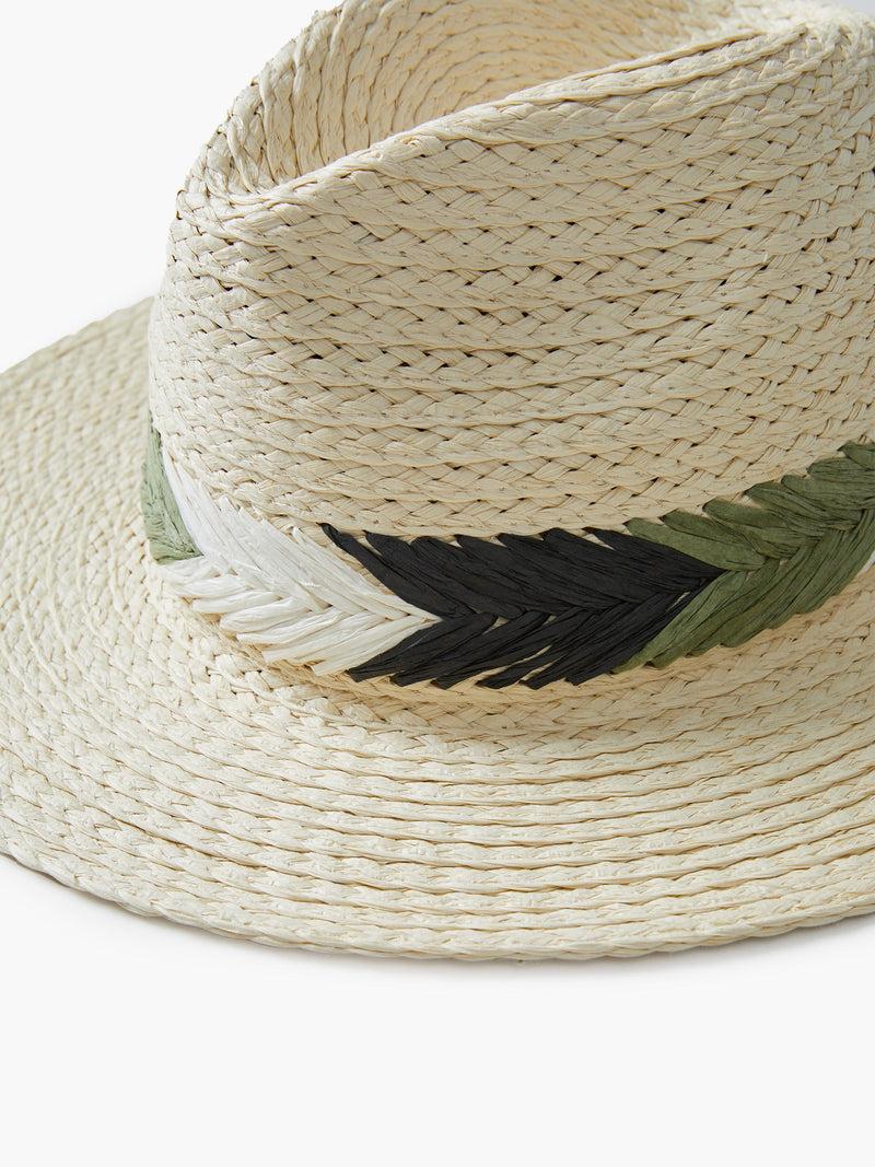 French Connection Panama Hat Natural