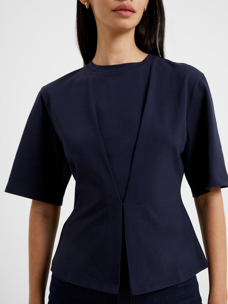 French Connection Pearl Top Utility Blue
