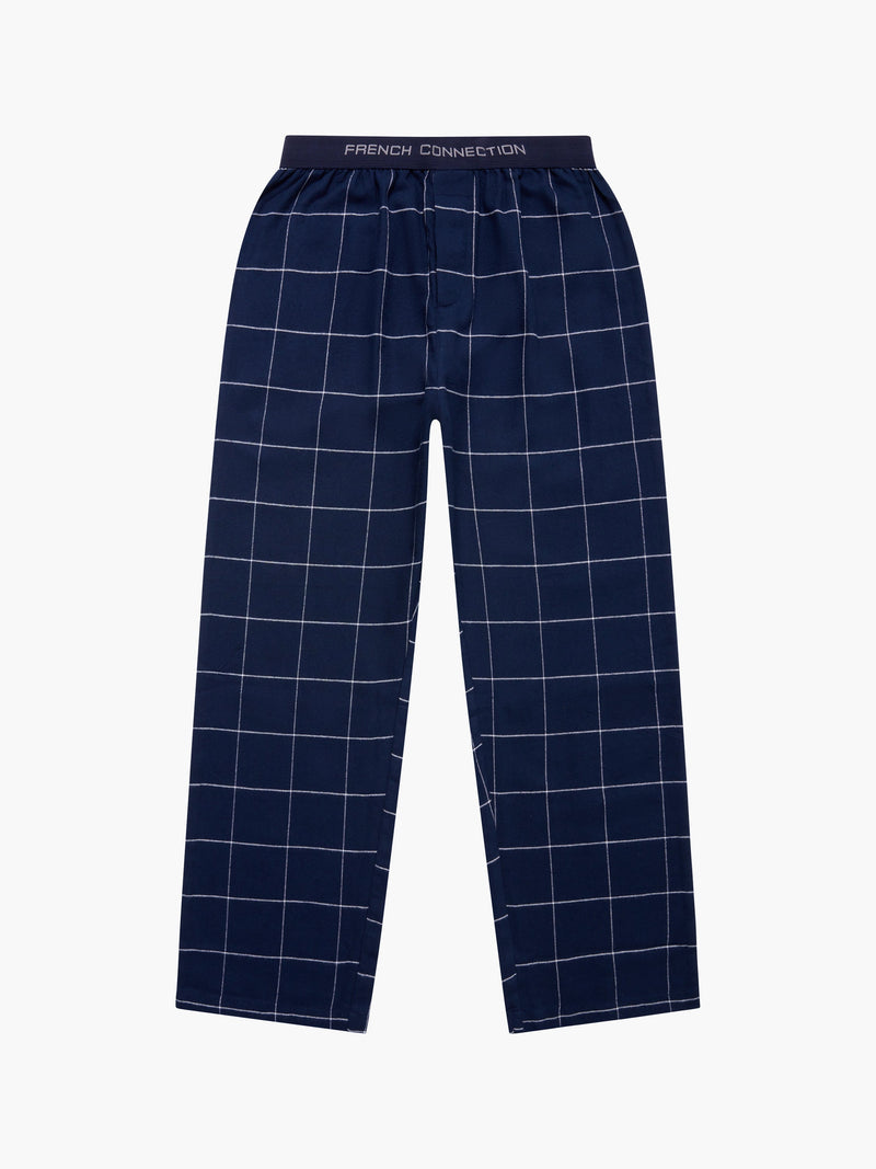 French Connection French Connection PJ Flannel Pants Marine/White