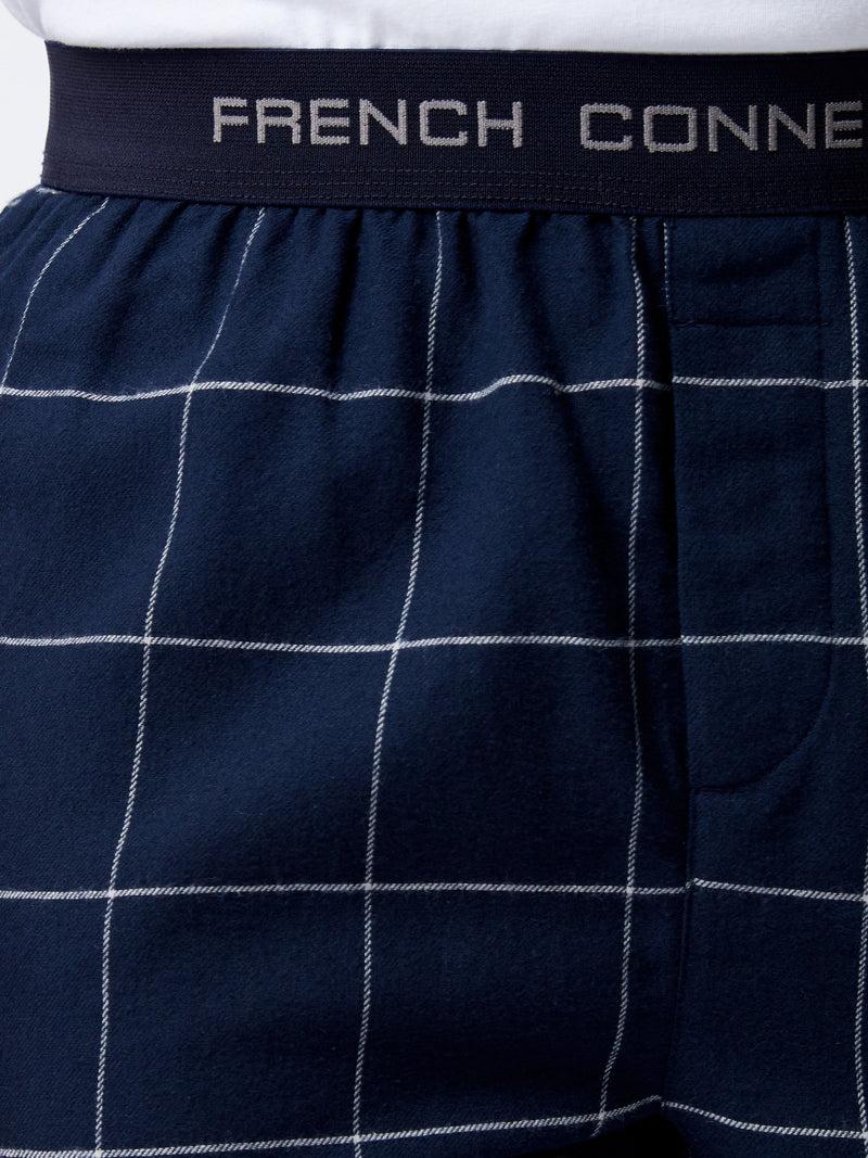 French Connection French Connection PJ Flannel Pants Marine/White