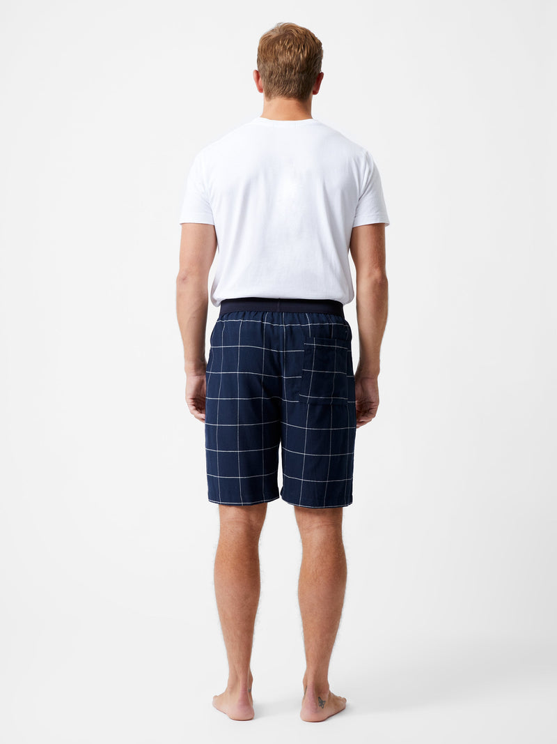 French Connection French Connection PJ Flannel Shorts Marine/White