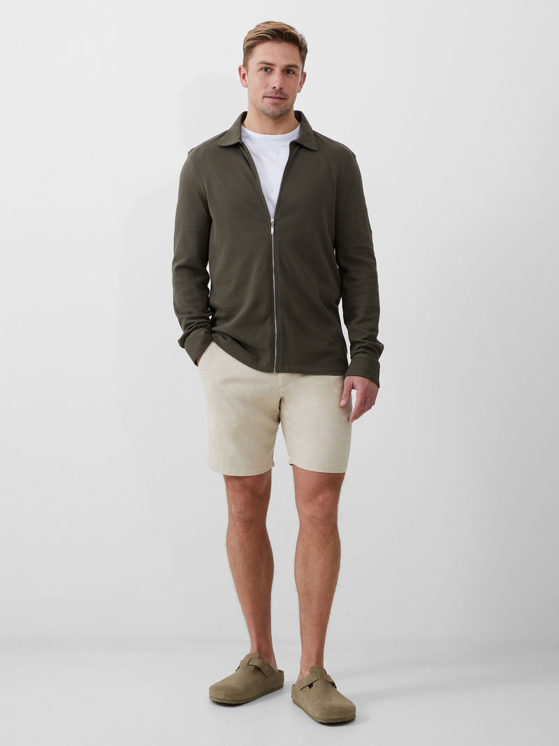French Connection Popcorn Zip-Through Shirt