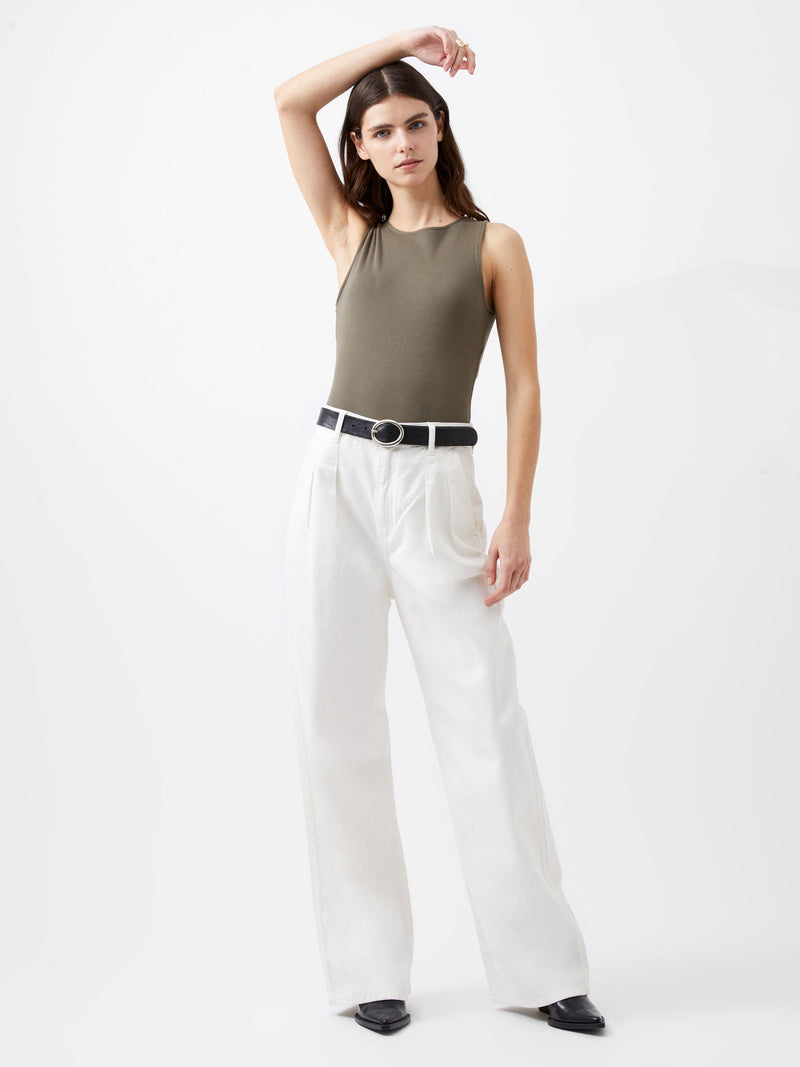 French Connection Rassia Rib Bodysuit Tarmac