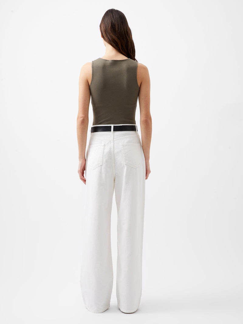 French Connection Rassia Rib Bodysuit Tarmac