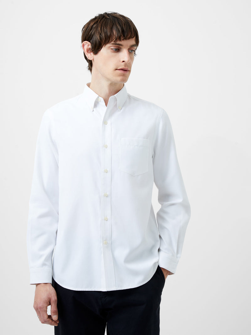 french connection Regular Fit Twill Shirt White