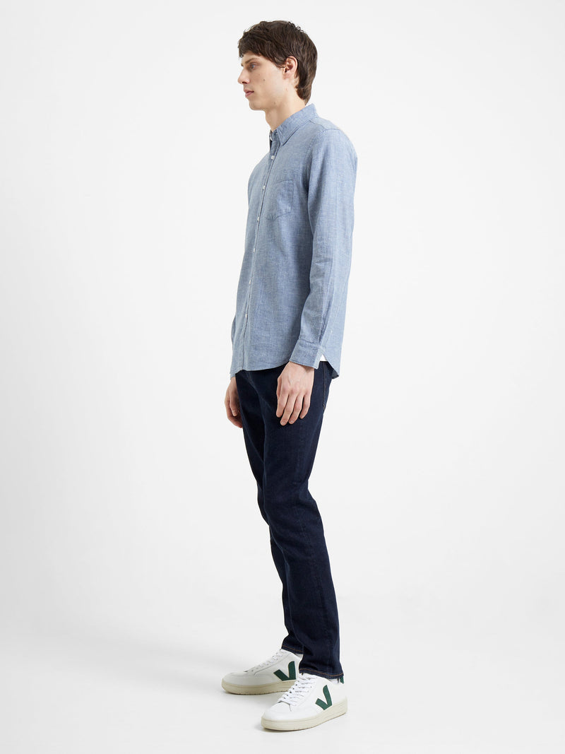 French Connection Relaxed Chambray Shirt Indigo