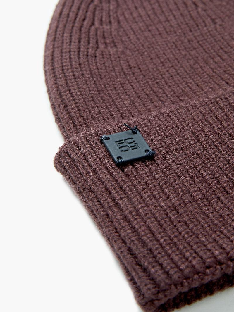 French Connection Ribbed Beanie Truffle