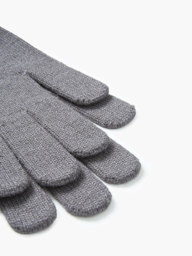 French Connection Ribbed Gloves Dark Grey