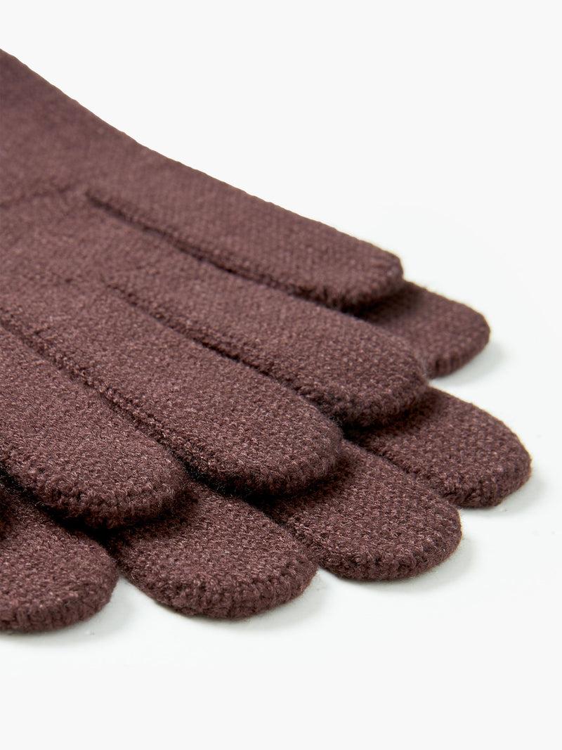 French Connection Ribbed Gloves Truffle
